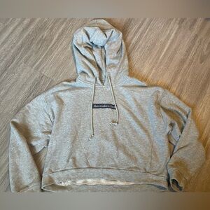 Abercrombie & Fitch Gray Knit Sweater with Ribbed Details